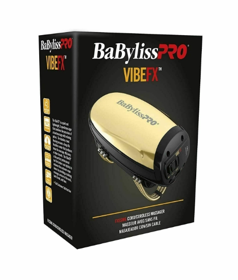 BABYLISS - Aparat masaj capilar - fara fir - Pro VibeFx - Auriu