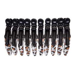 Clipsuri frizerie/coafor ABS - TONI&GUY -  Portocaliu/Alb - 10 buc