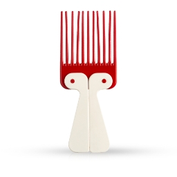 EUROSTIL - Pieptene pentru aranjat parul - Pompadour - Rosu