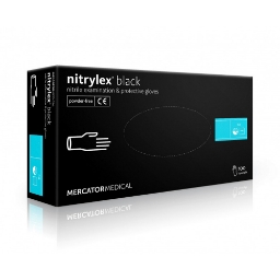 MERCATOR MEDICAL - Manusi profesionale din nitril - Negru - M