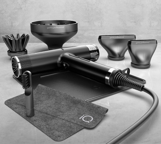 Uscator de par - GA.MA PROFESIONAL IQ2 120.000 RPM - Negru