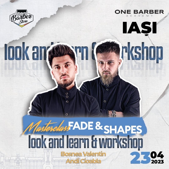 Bilet eveniment - Fade and Shapes -  Andi Cioabla & Valentin Bosnea  - Look and learn & Workshop