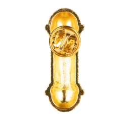 Brosa simbol - Barber Pole - Auriu