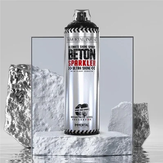 Fixativ pentru par - IMMORTAL - Beton - Shine -  500 ml
