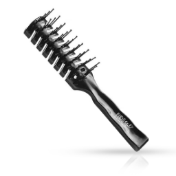 Perie coafat cu peri rari - EUROSTIL - Skeleton - Neagra