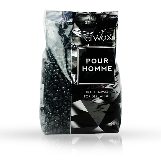 Ceara epilatoare granule - ITALWAX - pentru Barbati- Argintiu - 1000 g