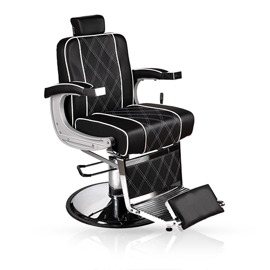 Scaun frizerie - MENOSER - Boston - Negru