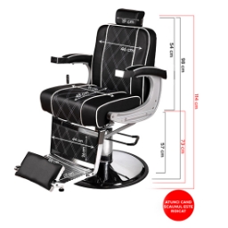 Scaun frizerie - MENOSER - Boston - Negru Scaun frizerie - MENOSER - Boston - Negru