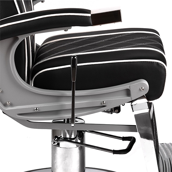 Scaun frizerie - MENOSER - Boston - Negru