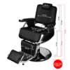 Scaun frizerie - MENOSER - Toronto - Negru