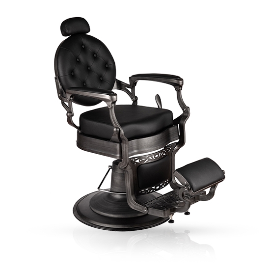 Scaun frizerie - MENOSER - Washington - Negru