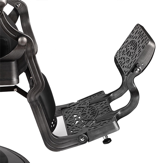 Scaun frizerie - MENOSER - Washington - Negru