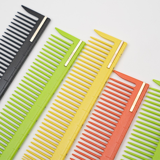 Pieptene frizerie/coafor - ROVRA - Portocaliu