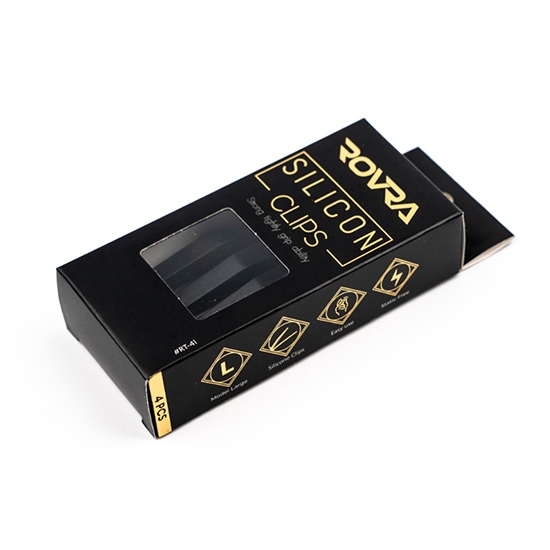 Clipsuri de par din silicon - ROVRA - set 4 bucati - Negru