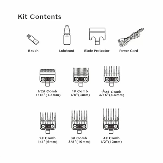 Masina de tuns - HUSH PROFESSIONAL / HU22C - 7000 RPM - fara fir