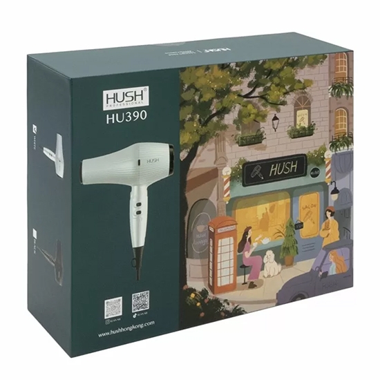 Uscator de par - HUSH PROFESSIONAL - HU390 - 20.500 RPM - Alb