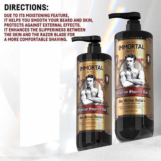 Gel de ras - IMMORTAL - One Million Dollars - 1000 ml