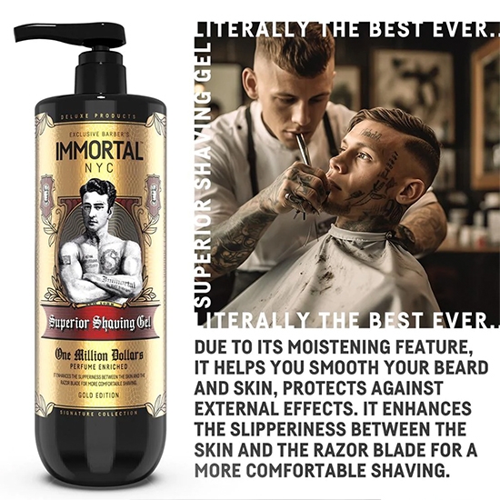 Gel de ras - IMMORTAL - One Million Dollars - 1000 ml