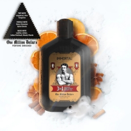 Sampon pentru par 3 in 1 (sampon,balsam,gel de dus) - IMMORTAL - One million Dollars- 500 ml