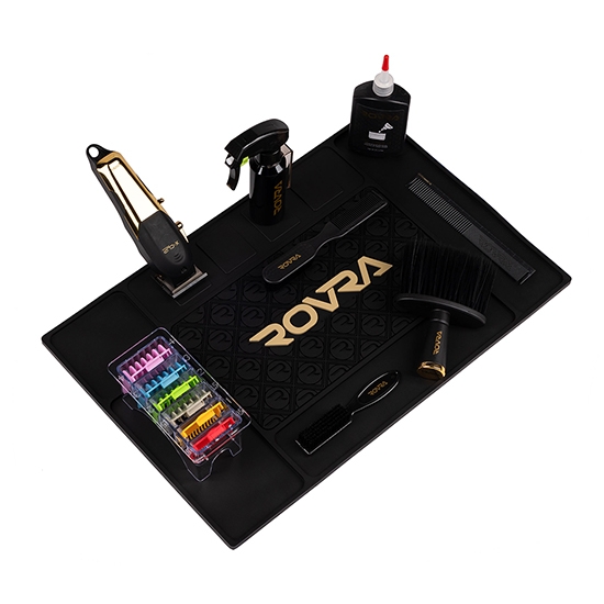 Covor magnetic - ROVRA - pentru ustensile si masini de tuns -  Negru