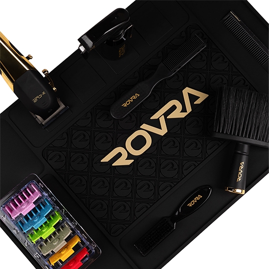 Covor magnetic - ROVRA - pentru ustensile si masini de tuns -  Negru