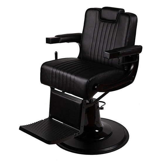 Scaun frizerie - MENOSER - Monterey - Negru