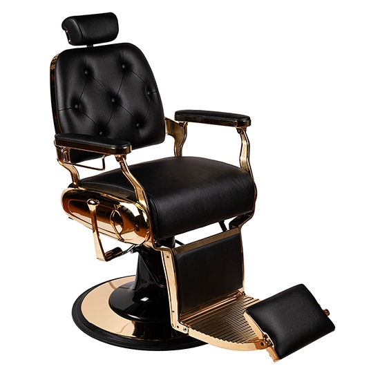 Scaun frizerie - MENOSER - Juarez - Negru
