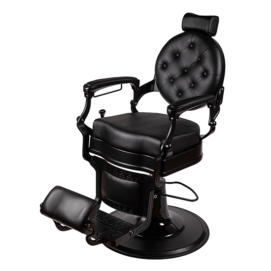 Scaun frizerie - MENOSER - Cordoba - Negru