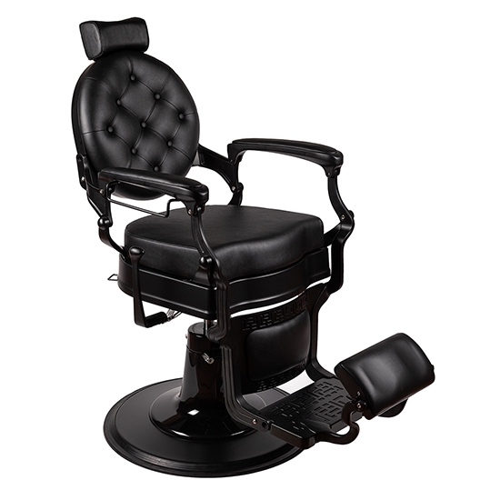 Scaun frizerie - MENOSER - Cordoba - Negru
