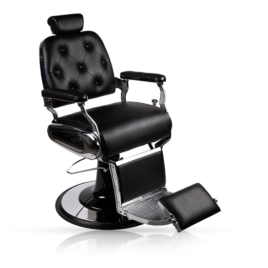 Scaun frizerie - MENOSER - Santa Fe - Negru