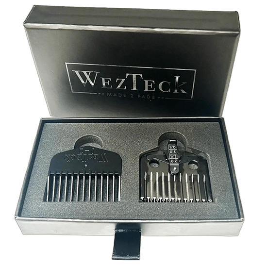 Cutit  - WEZTECK - pentru masina de tuns - cu gratar reglabil inclus  - Negru