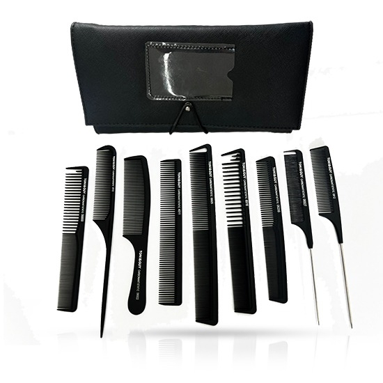 TONI&GUY - Set 9 piepteni - Negru