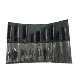 Set 9 piepteni din Carbon - TONI&GUY - Negru