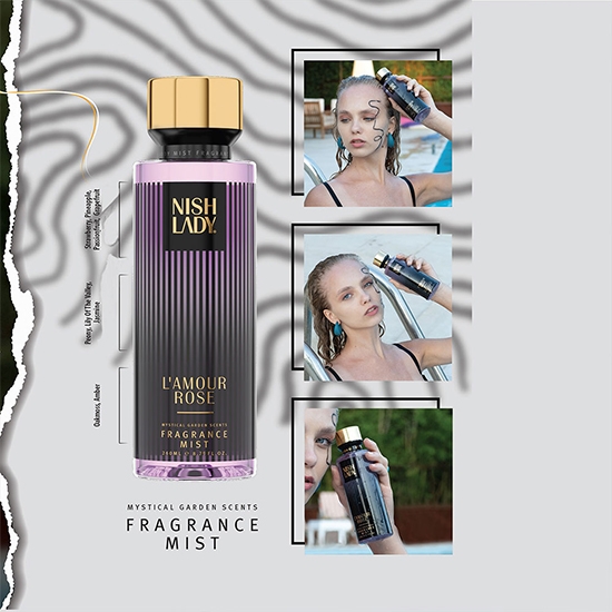 Spray pentru corp - NISH LADY - L'amour Rose - 260 ml