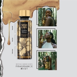 Spray pentru corp - NISH LADY - Golden Honey - 260 ml