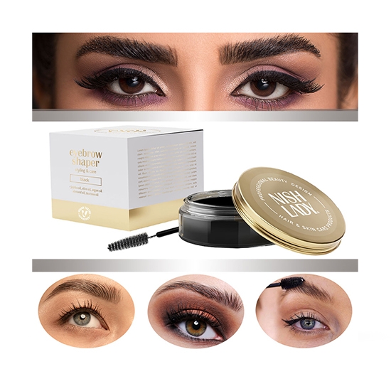 Ceara pentru sprancene - NISH LADY - Negru - 50 ml