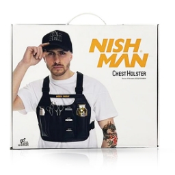 Vesta pentru instrumente frizerie - NISH MAN - Neagra