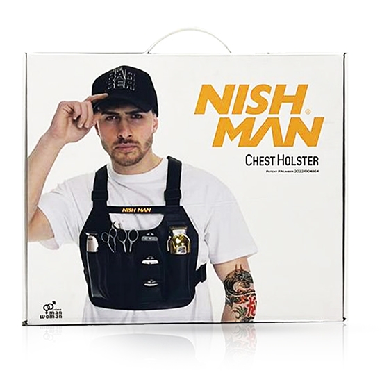 Vesta pentru instrumente frizerie - NISH MAN - Neagra