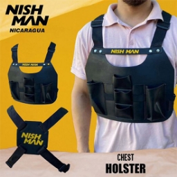 Vesta pentru ustensile frizerie - NISH MAN - Neagra