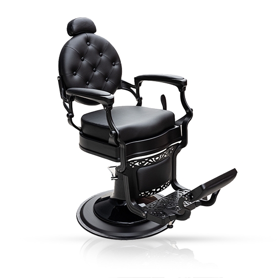 Scaun frizerie - MENOSER - Richmond - Negru