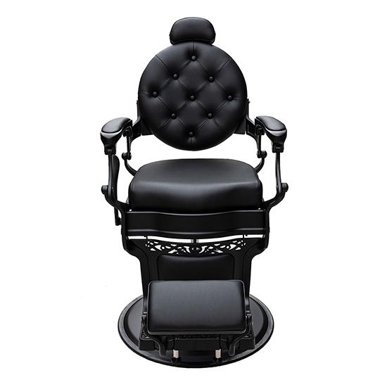 Scaun frizerie - MENOSER - Richmond - Negru