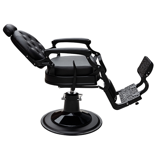 Scaun frizerie - MENOSER - Richmond - Negru