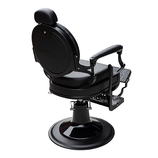 Scaun frizerie - MENOSER - Richmond - Negru