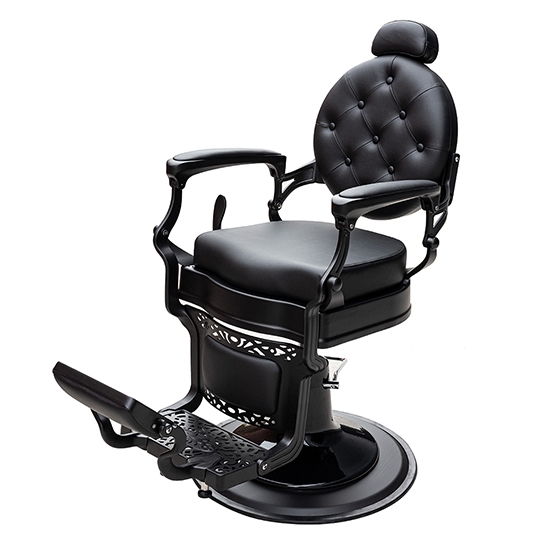 Scaun frizerie - MENOSER - Richmond - Negru