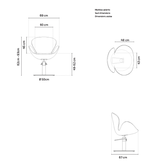 Scaun asteptare Frizerie / Barber Shop - MIRPLAY - CHLOE S