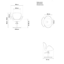 Scaun asteptare Frizerie / Barber Shop - MIRPLAY - CHLOE R Scaun asteptare Frizerie / Barber Shop - MIRPLAY - CHLOE R