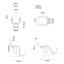 Scaun pentru frizerie / Barbershop - MIRPLAY - Check G Scaun pentru frizerie / Barbershop - MIRPLAY - Check G