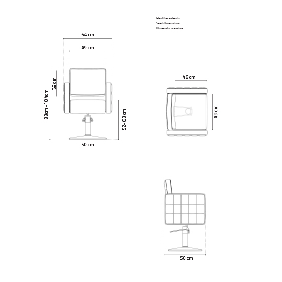 Scaun pentru coafor - MIRPLAY - HORACE