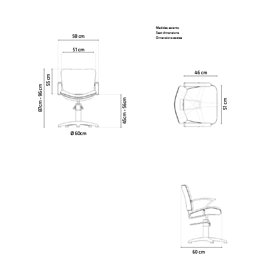 Scaun pentru coafor - MIRPLAY - FREYA