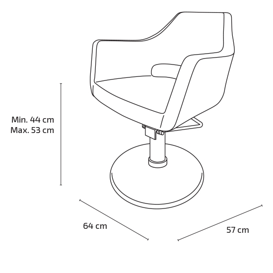 Scaun pentru coafor - MIRPLAY - MISTY